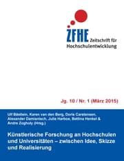 Cover von Künstlerische Forschung an Hochschulen und Universitäten