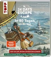 Cover von 24 DAYS ESCAPE - Der Escape Room Adventskalender: In 80 Tagen um die Welt