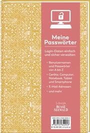 Cover von Meine Passwörter. Ein Eintragebuch für Ihre Zugangsdaten, das Sie einfach in Ihrem Bücherregal verstecken können.
