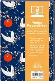 Cover von Meine Passwörter. Ein Eintragebuch für Ihre Zugangsdaten, das Sie einfach in Ihrem Bücherregal verstecken können.