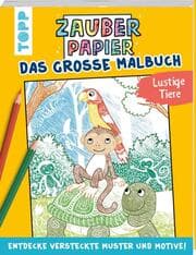 Cover von Zauberpapier - Das große Malbuch - Lustige Tiere