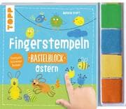 Cover von Fingerstempeln. Bastelblock Ostern