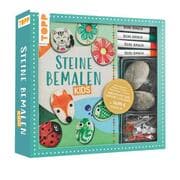Cover von Kreativ-Set: Steine bemalen Kids mit Wackelaugen, Pompons, Anleitungsbuch & Material