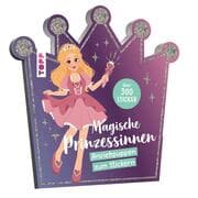 Cover von Stickerbuch: Anziehpuppen zum Stickern. Magische Prinzessinnen