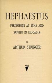 Cover von Hephaestus, Persephone at Enna and Sappho in Leucadia