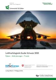 Cover von Luftfrachtlogistik-Studie Schweiz 2020. Fakten - Anforderungen - Trends