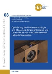 Cover von Optimierung der Prozesstechnologie und Steigerung der Zuverlässigkeit und Lebensdauer von (InAlGa)N-basierten Halbleiterlaserdioden