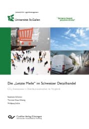 Cover von Die 'Letzte Meile' im Schweizer Detailhandel. CO2-Emissionen in Distributionskanälen im Vergleich