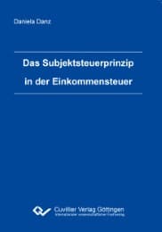 Cover von Das Subjektsteuerprinzip in der Einkommensteuer
