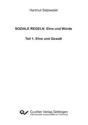 Cover von SOZIALE REGELN: Ehre und Würde