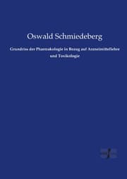 Cover von Grundriss der Pharmakologie in Bezug auf Arzneimittellehre und Toxikologie