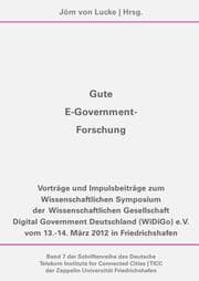 Cover von Gute E-Government-Forschung