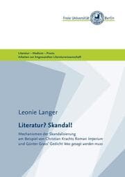 Cover von Literatur? Skandal!