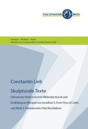 Cover von Skulpturale Texte