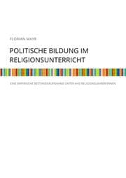 Cover von Politische Bildung im Religionsunterricht
