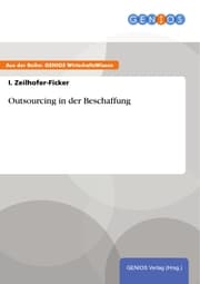 Cover von Outsourcing in der Beschaffung