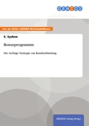 Cover von Bonusprogramme