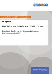 Cover von Das Weltwirtschaftsforum 2006 in Davos