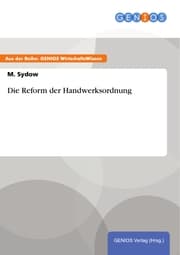 Cover von Die Reform der Handwerksordnung