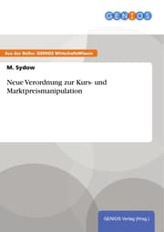 Cover von Neue Verordnung zur Kurs- und Marktpreismanipulation