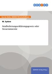 Cover von Strafbefreiungserklärungsgesetz oder Steueramnestie