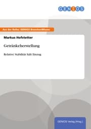 Cover von Getränkeherstellung