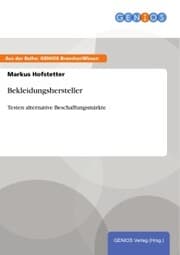 Cover von Bekleidungshersteller