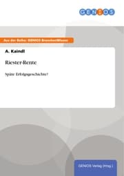 Cover von Riester-Rente