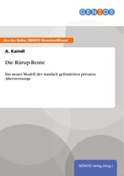 Cover von Die Rürup-Rente