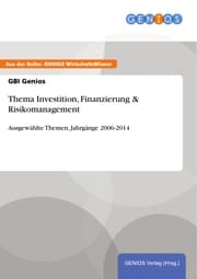 Cover von Thema Investition, Finanzierung & Risikomanagement