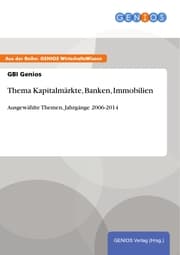 Cover von Thema Kapitalmärkte, Banken, Immobilien