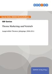 Cover von Thema Marketing und Vertrieb