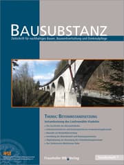 Cover von BAUSUBSTANZ Thema: Betoninstandsetzung