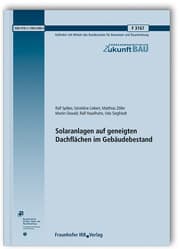 Cover von Solaranlagen auf geneigten Dachflächen im Gebäudebestand