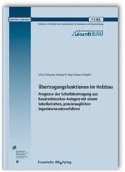Cover von Übertragungsfunktionen im Holzbau