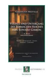 Cover von Verfall und Untergang des Römischen Reiches von Edward Gibbon. Band IX. Nachtragsband