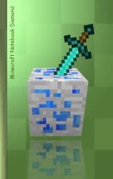 Cover von Minecraft Notebook Diamond (ruled paper)
