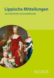Cover von Lippische Mitteilungen aus Geschichte und Landeskunde