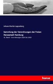 Cover von Sammlung der Verordnungen der Freien Hansestadt Hamburg