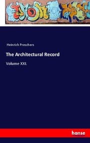 Cover von The Architectural Record