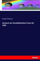 Cover von Jahrbuch der Musikbibliothek Peters für 1904
