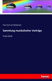 Cover von Sammlung musikalischer Vorträge