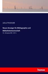 Cover von Neuer Anzeiger für Bibliographie und Bibliothekwissenschaft