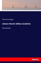 Cover von Johann Martin Millers Gedichte