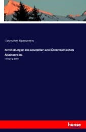 Cover von Mittheilungen des Deutschen und Österreichischen Alpenvereins