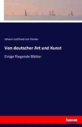 Cover von Von deutscher Art und Kunst