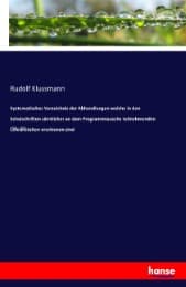 Cover von Systematisches Verzeichnis der Abhandlungen welche in den Schulschriften sämtlicher an dem Programmtausche teilnehmenden Lehranstalten erschienen sind