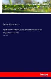 Cover von Handbooch für Offiziere, in den anwendbaren Teilen der Krieges-Wissenschaften