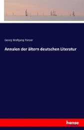 Cover von Annalen der ältern deutschen Literatur