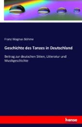 Cover von Geschichte des Tanzes in Deutschland
